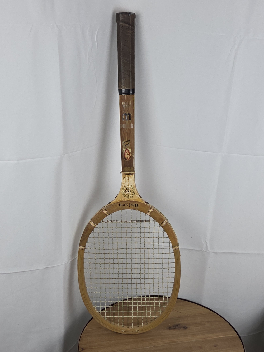 Jack Kramer Vintage Wooden Tennis Racket in Brown and Natural Wood - Picture 3 of 14